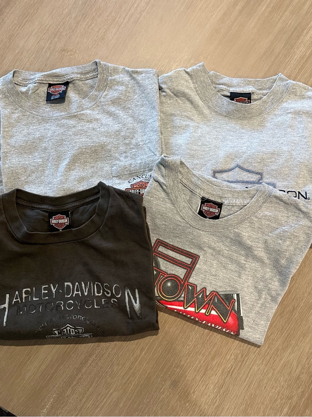 Vintage Harley-Davidson XL 4 Shirt Bundle
